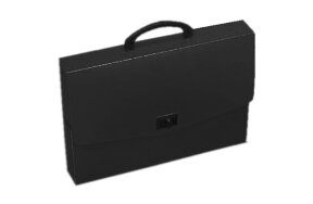 PLASTIC DOCUMENT BAG Ξ΅Ξ΅ 33x45x5cm BLACK
